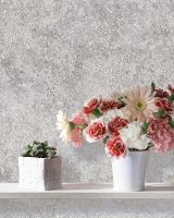 Обои Wiganford by Solo Crystal AK2013 Винил на флизелине (1,06*10,05) Серый/Голубой, Штукатурка — фото 3, Обои для стен