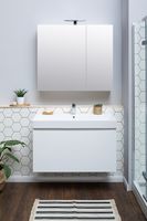 Товар: Тумба с раковиной Aquanet Йорк 100 212594 подвесная Белый глянец - фото 5 Тумба с раковиной Aquanet Йорк 100 212594 подвесная Белый глянец — фото 5, Мебель для ванной