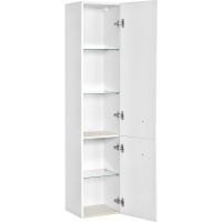 Шкаф пенал ASB-Woodline Каталина 35 White 12106 Белый — фото 3, Мебель для ванной