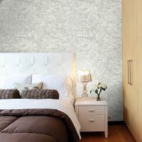 Обои Solo Grace E201609 Винил на флизелине (1,06*10) Серый/Серебряный, Мрамор/Штукатурка — фото 4, Обои для стен