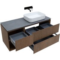 Тумба под раковину Allen Brau Infinity 120 R 1.21007.NO подвесная Дуб — фото 6, Мебель для ванной