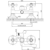 Товар: Смеситель для ванны Orange Classic M M71-212cr Хром - фото 10 Смеситель для ванны Orange Classic M M71-212cr Хром — фото 10, Смесители