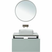 Тумба под раковину Allen Brau Infinity 85 1.21002.PWM подвесная Папирус матовый — фото 13, Тумбы под раковину