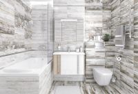 Керамический бордюр Laparet Металл серебро глянцевое 1,6х50 см — фото 2, Керамическая плитка