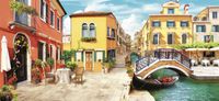 Фреска Ortograf Венеция 6554 Фактура флок FLK Флизелин (6*2,7) Разноцветный, Город — фото 2, Фрески