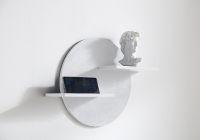 Полка из искусственного камня Abber Stein AS1656 Белая матовая — фото 3, Полки для ванной и душа