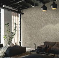 Обои Emiliana Parati Materica 2 73136 Винил на флизелине (1,06*10,05) Белый/Серебряный, Абстракция/Штукатурка — фото 3, Обои для стен