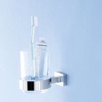 Стакан для зубных щеток Grohe Essentials Прозрачное стекло арт-40372001 — фото 2, Стаканы для зубных щеток