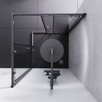 Душевой уголок AM.PM Gem S 90х90 W93G-403-090BT профиль Черный матовый стекло прозрачное — фото 3, Квадратные душевые уголки