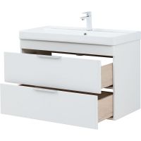 Тумба под раковину Aquanet Ирис new 90 подвесная Белый глянец арт-336311 — фото 6, Тумбы под раковину