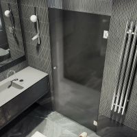 Товар: Душевая дверь Maybah Glass MGD-524-4 805x1950 на петлях Хром глянцевый стекло графитовое матовое - фото 3 Душевая дверь Maybah Glass MGD-524-4 805x1950 на петлях Хром глянцевый стекло графитовое матовое — фото 3, Душевые двери в нишу