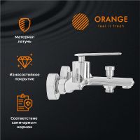 Смеситель для ванны Orange Line M06-100cr Хром — фото 7, Смесители