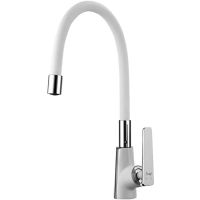 Смеситель для кухни Frap H58 F4458 Белый Хром — фото 1, Смесители для кухни