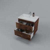 Товар: Тумба под раковину Style Line Атлантика 70 Люкс Plus СС-00002340 подвесная Старое дерево - фото 3 Тумба под раковину Style Line Атлантика 70 Люкс Plus СС-00002340 подвесная Старое дерево — фото 3, Тумбы под раковину