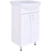 Товар: Тумба с раковиной Orange Лайт 45 LA-45TUW+RA Белый глянец - фото 9 Тумба с раковиной Orange Лайт 45 LA-45TUW+RA Белый глянец — фото 9, Мебель для ванной