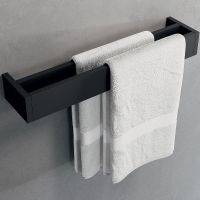 Полотенцедержатель Novellini Kuadra R90AKFPS0260-H Черный матовый — фото 1, Полотенцедержатели