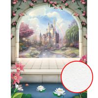 Фреска детская Ortograf Детские 5372 Фактура бархат FX Флизелин (2,1*2,7) Разноцветный, Замки — фото 1, Фрески