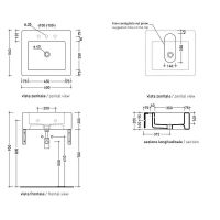 Товар: Раковина Flaminia Acquagrande 60 5052/INC Белая - фото 5 Раковина Flaminia Acquagrande 60 5052/INC Белая — фото 5, Раковины