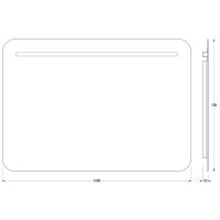 Товар: Зеркало Evoform Ledline 70x100 BY 2147 с подсветкой 8.5 W - без выключателя - фото 6 Зеркало Evoform Ledline 70x100 BY 2147 с подсветкой 8.5 W - без выключателя — фото 6, Мебель для ванной