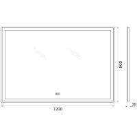 Зеркало BelBagno с подсветкой с сенсорным выключателем с bluetooth с микрофоном и динамиками арт-SPC-GRT-1200-800-LED-TCH-PHONE — фото 4, Зеркала в ванную комнату