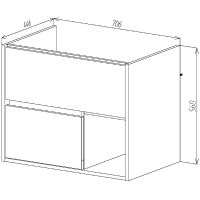 Товар: Тумба под раковину VIANT Люксембург 75 VLUX75ELD-T2YP подвесная Кейптаун - фото 5 Тумба под раковину VIANT Люксембург 75 VLUX75ELD-T2YP подвесная Кейптаун — фото 5, Мебель для ванной