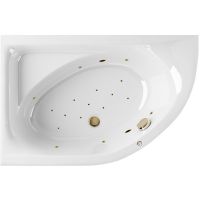 Акриловая ванна Excellent Aquarella 150x100 L WAEX.ARL15.RELAX.BR с гидромассажем — фото 1, Ванны