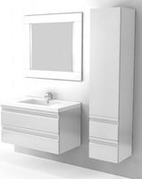 Товар: Шкаф пенал SanVit Тема 35 ptema подвесной Белый глянец - фото 3 Шкаф пенал SanVit Тема 35 ptema подвесной Белый глянец — фото 3, Мебель для ванной