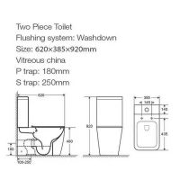 Унитаз компакт Ceruttispa Chika CT8708 с бачком и сиденьем Микролифт — фото 12, Напольные унитазы
