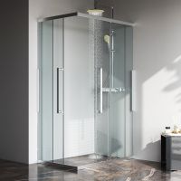 Товар: Душевой уголок AM.PM Func 120x80 W84G-403-12080-MТ профиль Хром матовый стекло прозрачное - фото 8 Душевой уголок AM.PM Func 120x80 W84G-403-12080-MТ профиль Хром матовый стекло прозрачное — фото 8, Душевые уголки