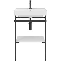 Товар: Консоль под раковину Kerama Marazzi Pro 55 PRO.55.01\BLK.M Черная матовая - фото 2 Консоль под раковину Kerama Marazzi Pro 55 PRO.55.01\BLK.M Черная матовая — фото 2, Мебель для ванной