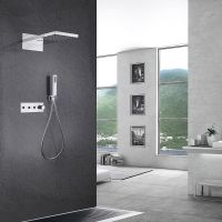 Душевая система Abber Rund AF8752 с термостатом Хром — фото 2, Встраиваемые душевые комплекты