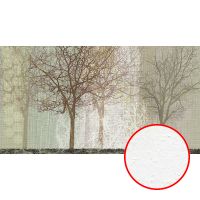 Фреска Ortograf Цветы 3950 Фактура бархат FX Флизелин (5*2,7) Коричневый/Зеленый, Деревья — фото 1, Фрески