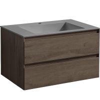 Тумба под раковину Vincea Luka 80 VMC-2L800RO подвесная R.Oak — фото 1, Тумбы под раковину