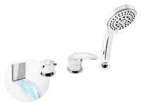 Смеситель на борт ванны Rav Slezak Dunaj D463.5P хром — фото 1, Смесители на борт ванны