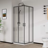 Товар: Душевой уголок Vincea City 100x80 VSS-5CT8010CLGM профиль Вороненая сталь стекло прозрачное - фото 1 Душевой уголок Vincea City 100x80 VSS-5CT8010CLGM профиль Вороненая сталь стекло прозрачное — фото 1, Прямоугольные душевые уголки