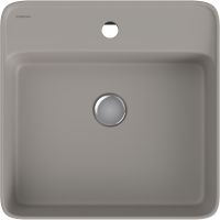 Раковина Berges Ego SL 45 182064 Серая матовая — фото 2, Раковины накладные