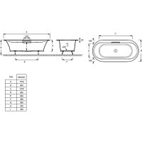 Товар: Чугунная ванна Jacob Delafon Volute 170x80 E6D037-00 с антискользящим покрытием - фото 6 Чугунная ванна Jacob Delafon Volute 170x80 E6D037-00 с антискользящим покрытием — фото 6, Ванны