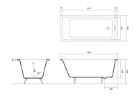 Товар: Чугунная ванна Aquatek Альфа 170x75 AQ8970F-00 без антискользящего покрытия - фото 2 Чугунная ванна Aquatek Альфа 170x75 AQ8970F-00 без антискользящего покрытия — фото 2, Чугунные ванны