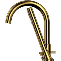 Товар: Смеситель на борт ванны Whitecross Y gold Y1232GL Золото - фото 2 Смеситель на борт ванны Whitecross Y gold Y1232GL Золото — фото 2, Смесители