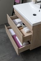 Тумба под раковину Aquanet Нота New 75 334198 подвесная Дуб светлый — фото 21, Мебель для ванной