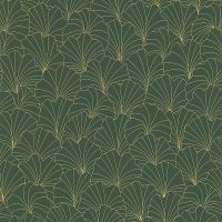 Обои Lutece Les Essentiels 51211604 Винил на флизелине (0,53*10,05) Зеленый, Абстракция — фото 1, Обои для стен