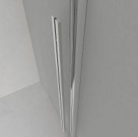 Душевая дверь Vincea Lugano 130 VDS-1L130CLGM-1 профиль Вороненая сталь стекло прозрачное — фото 6, Душевые двери в нишу