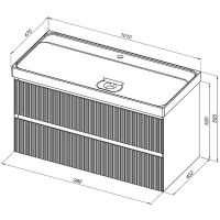 Товар: Тумба под раковину Aquanet Альтера 100 337157 подвесная Белая матовая - фото 20 Тумба под раковину Aquanet Альтера 100 337157 подвесная Белая матовая — фото 20, Мебель для ванной