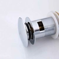 Донный клапан Frap F65-2 click-clack Хром — фото 2, Донные клапаны