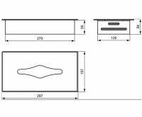 Диспенсер для салфеток Ideal Standard IOM Нержавеющая сталь арт-A9133MY — фото 3, Диспенсеры для салфеток
