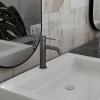 Товар: Смеситель для раковины Vincea City Вороненая сталь арт-VBF-2C1GM - фото 2 Смеситель для раковины Vincea City Вороненая сталь арт-VBF-2C1GM — фото 2, Смесители для раковины