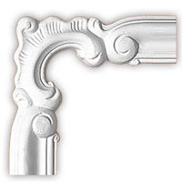 Угловой элемент Decomaster 97803-1 122x125x16 мм — фото 1, Молдинги