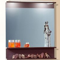 Зеркало Бриклаер Чили 80 4627125415067 с подсветкой Венге — фото 2, Мебель для ванной