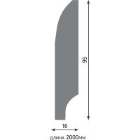 Плинтус Evrowood PN 080 2000x95x16 мм — фото 7, Плинтуса напольные