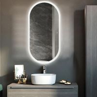 Зеркало Silver Mirrors Виола 50 LED-00002355 с подсветкой Черное с сенсорным выключателем и диммером — фото 1, Зеркала в ванную комнату
